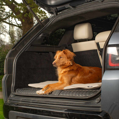 Embark on the perfect pet travel with our luxury Travel Mat in Savanna Stone! Featuring a Carry handle for on the move once Rolled up for easy storage, can be used as a seat cover, boot mat or travel bed! Available now at Lords & Labradors US