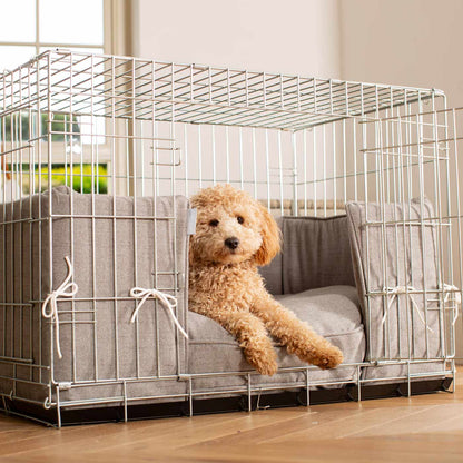 Dog Cage with Cushion & Bumper in Inchmurrin Ground by Lords & Labradors