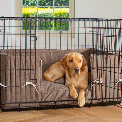 Dog Cage Bumper in Inchmurrin Umber by Lords & Labradors