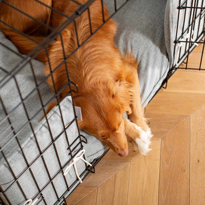 Dog Cage with Cushion & Bumper in Inchmurrin Iceberg by Lords & Labradors