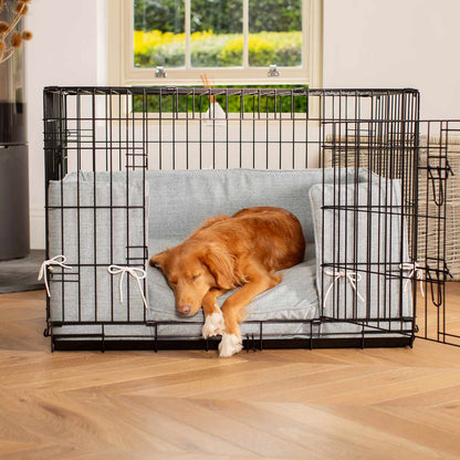 Dog Cage with Cushion & Bumper in Inchmurrin Iceberg by Lords & Labradors