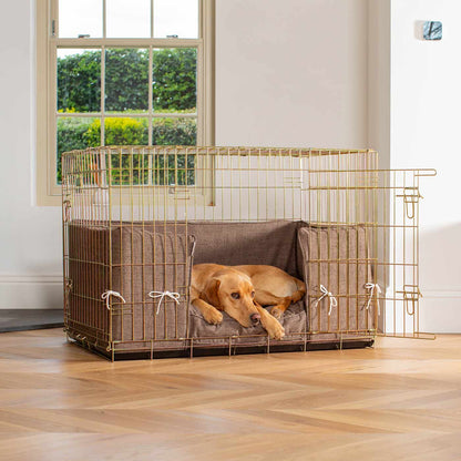 Dog Cage Bumper in Inchmurrin Umber by Lords & Labradors