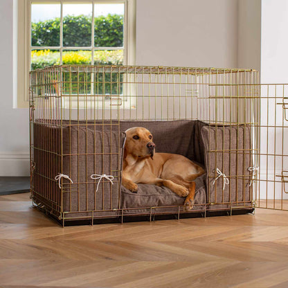 Dog Cage Bumper in Inchmurrin Umber by Lords & Labradors