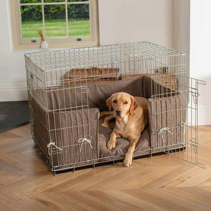 Dog Cage Bumper in Inchmurrin Umber by Lords & Labradors