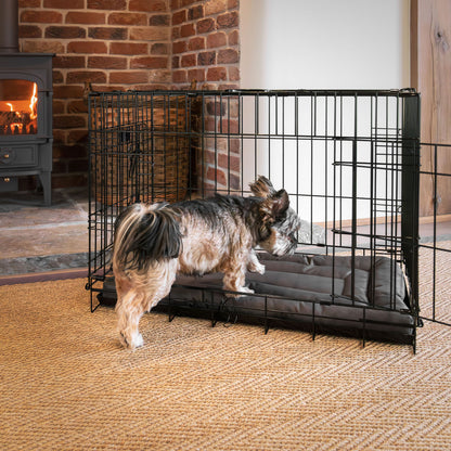 Luxury Dog Cage Maze Mat, in Fresh Earth. Padded For Extra Comfort And Compatible With Lords & Labradors Metal Dog Cage, Available Now at Lords and Labradors US