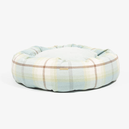 Donut Bed in Duck Egg Tweed by Lords & Labradors