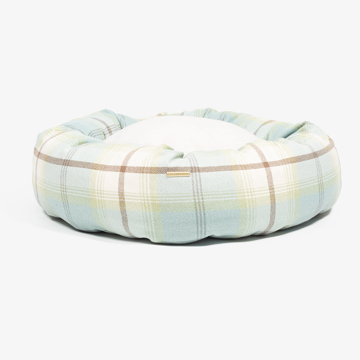 Donut Bed in Duck Egg Tweed by Lords & Labradors