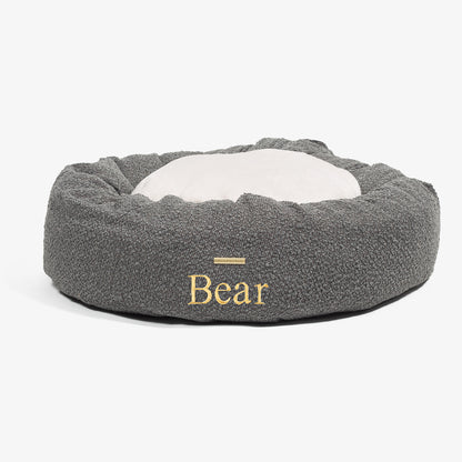 Donut Bed in Granite Bouclé by Lords & Labradors