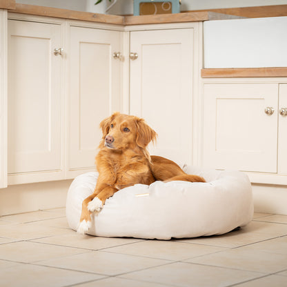 Donut Bed in Oyster Velvet By Lords & Labradors