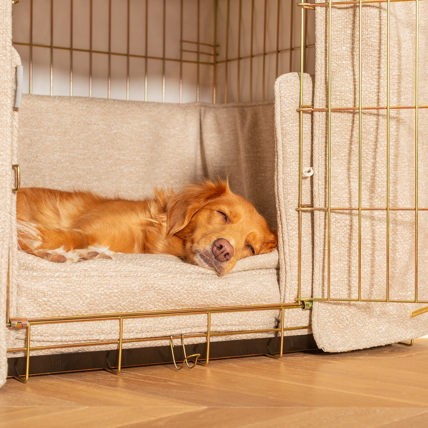 Dog Cage Set In Essentials Herdwick Sandstone by Lords & Labradors