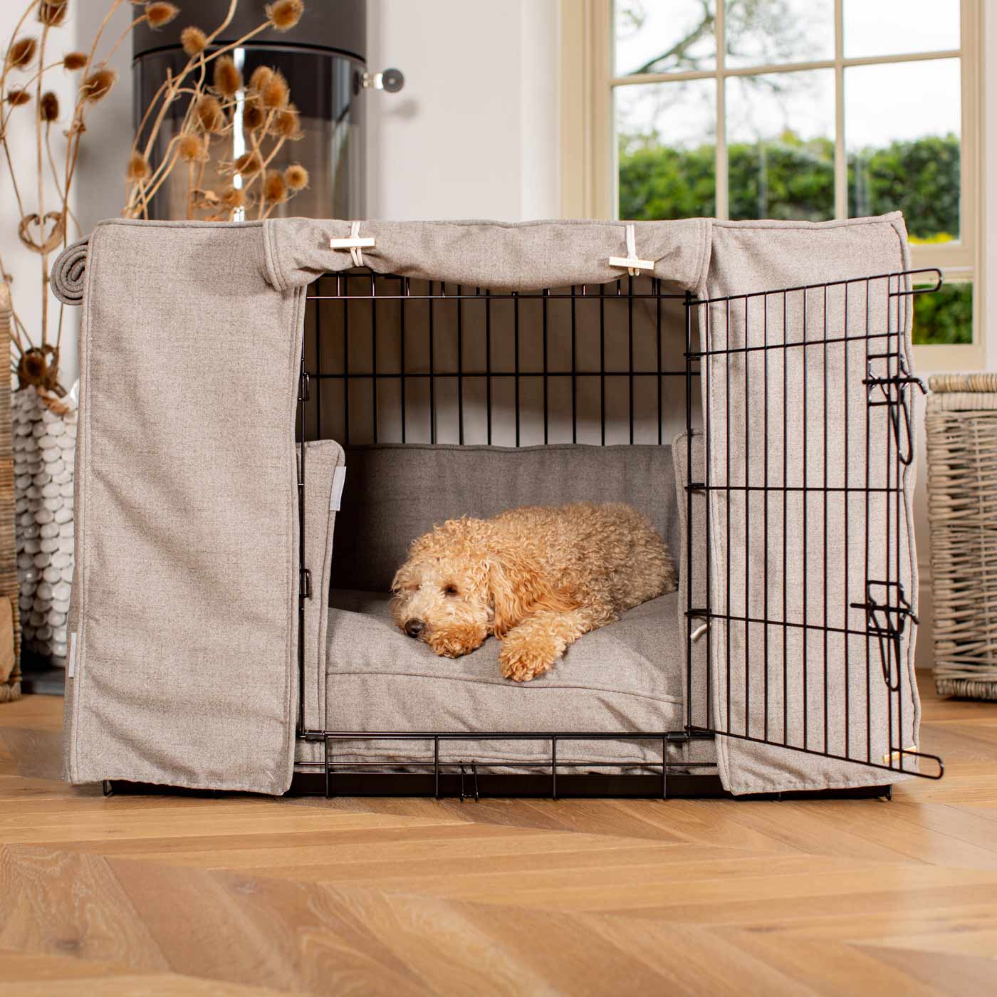 Dog Cage Set In Inchmurrin Ground by Lords & Labradors