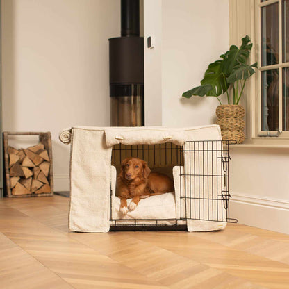  Luxury Heavy Duty Dog Cage, In Stunning Ivory Bouclé Cage Set, The Perfect Dog Cage Set For Building The Ultimate Pet Den! Dog Cage Cover Available To Personalize at Lords & Labradors US