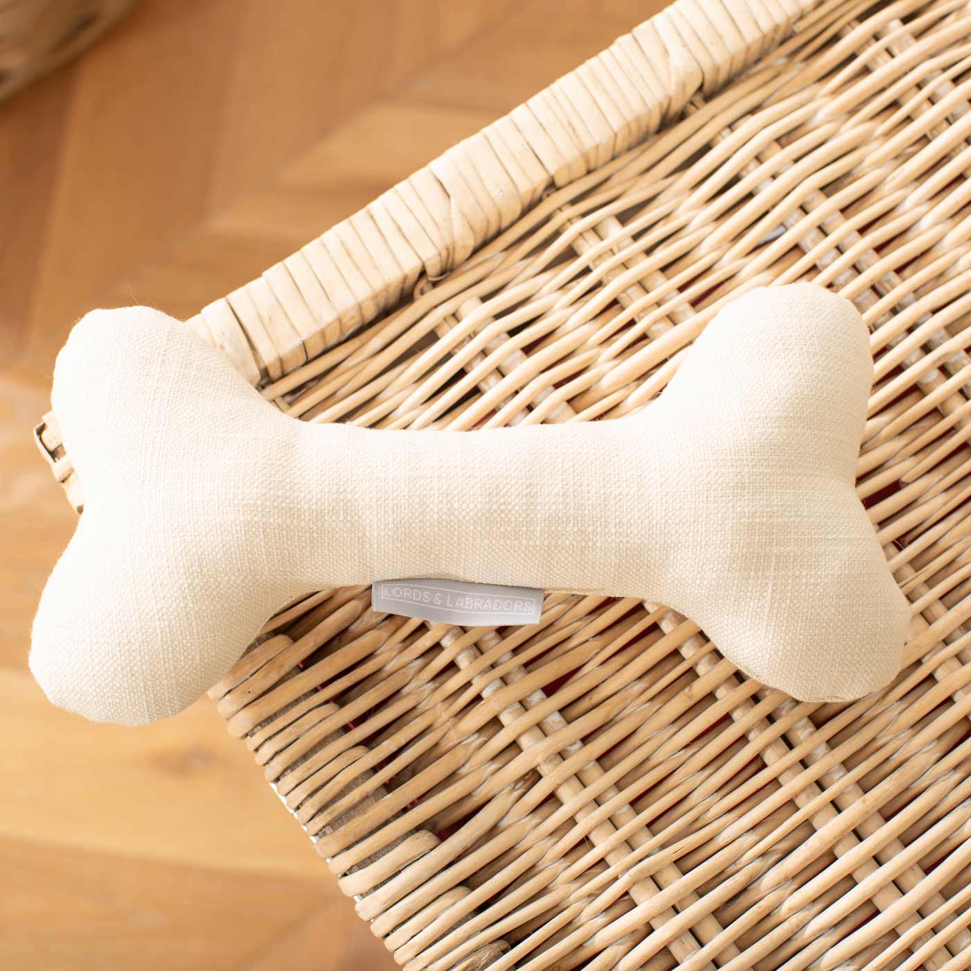 Present The Perfect Pet Playtime With Our Luxury Dog Bone Toy, In Stunning Savanna Bone! Available To Personalize Now at Lords & Labradors US