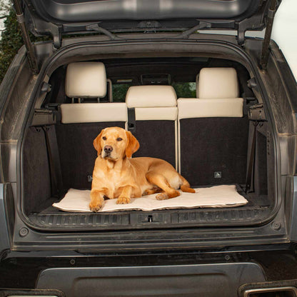 Embark on the perfect pet travel with our luxury Travel Mat in Savanna Bone! Featuring a Carry handle for on the move once Rolled up for easy storage, can be used as a seat cover, boot mat or travel bed! Available now at Lords & Labradors US
