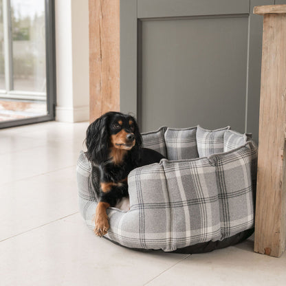 High Wall Bed For Dogs in Balmoral Tweed by Lords & Labradors