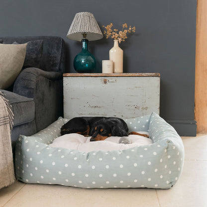 Box Bed For Dogs in Spots & Stripes by Lords & Labradors