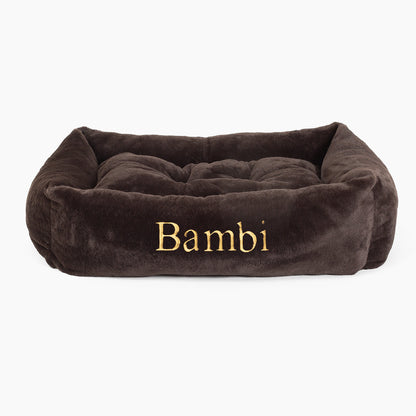 Cozy & Calming Puppy Cage Bed in Calming Anti-Anxiety Dusk Faux Fur by Lords & Labradors