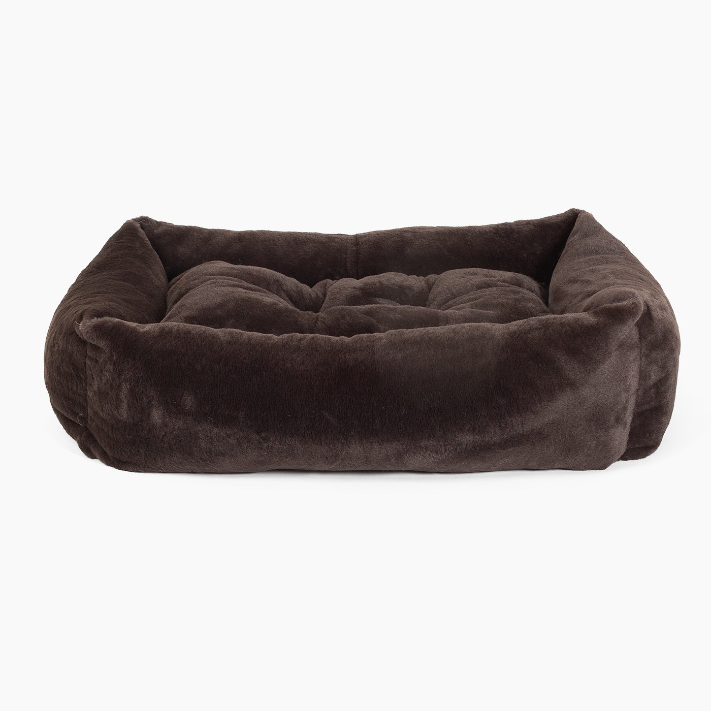 Cozy & Calming Puppy Cage Bed in Calming Anti-Anxiety Dusk Faux Fur by Lords & Labradors