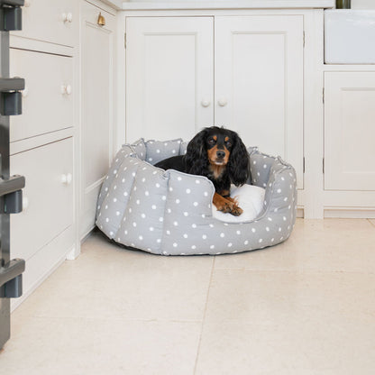 High Wall Bed For Dogs in Spots & Stripes by Lords & Labradors