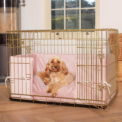 Dog Cage with Cushion & Bumper in Blossom Velvet by Lords & Labradors