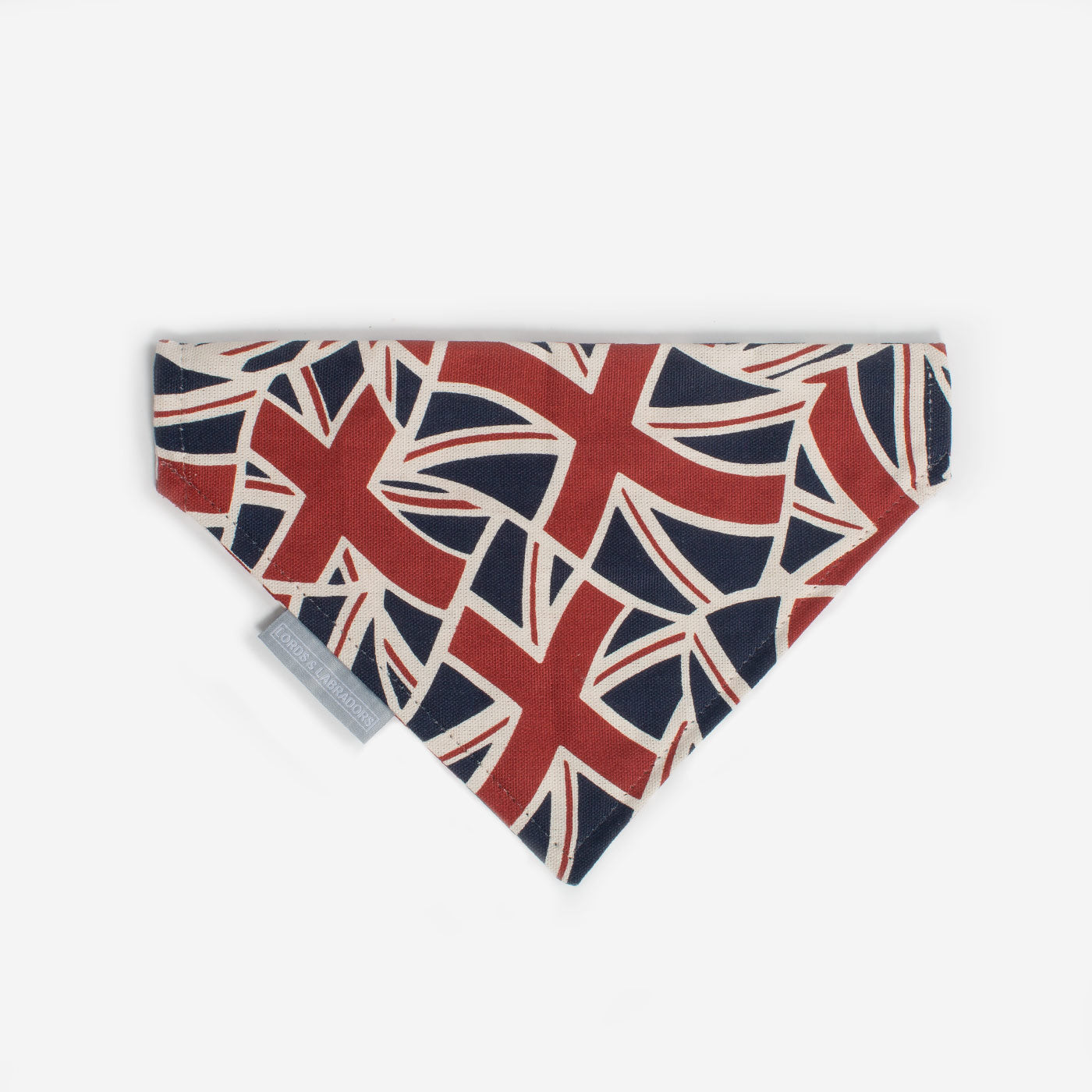 Discover The Perfect Bandana For Dogs, Luxury Dog Bandana In Union Jack, Available To Personalize Now at Lords & Labradors US