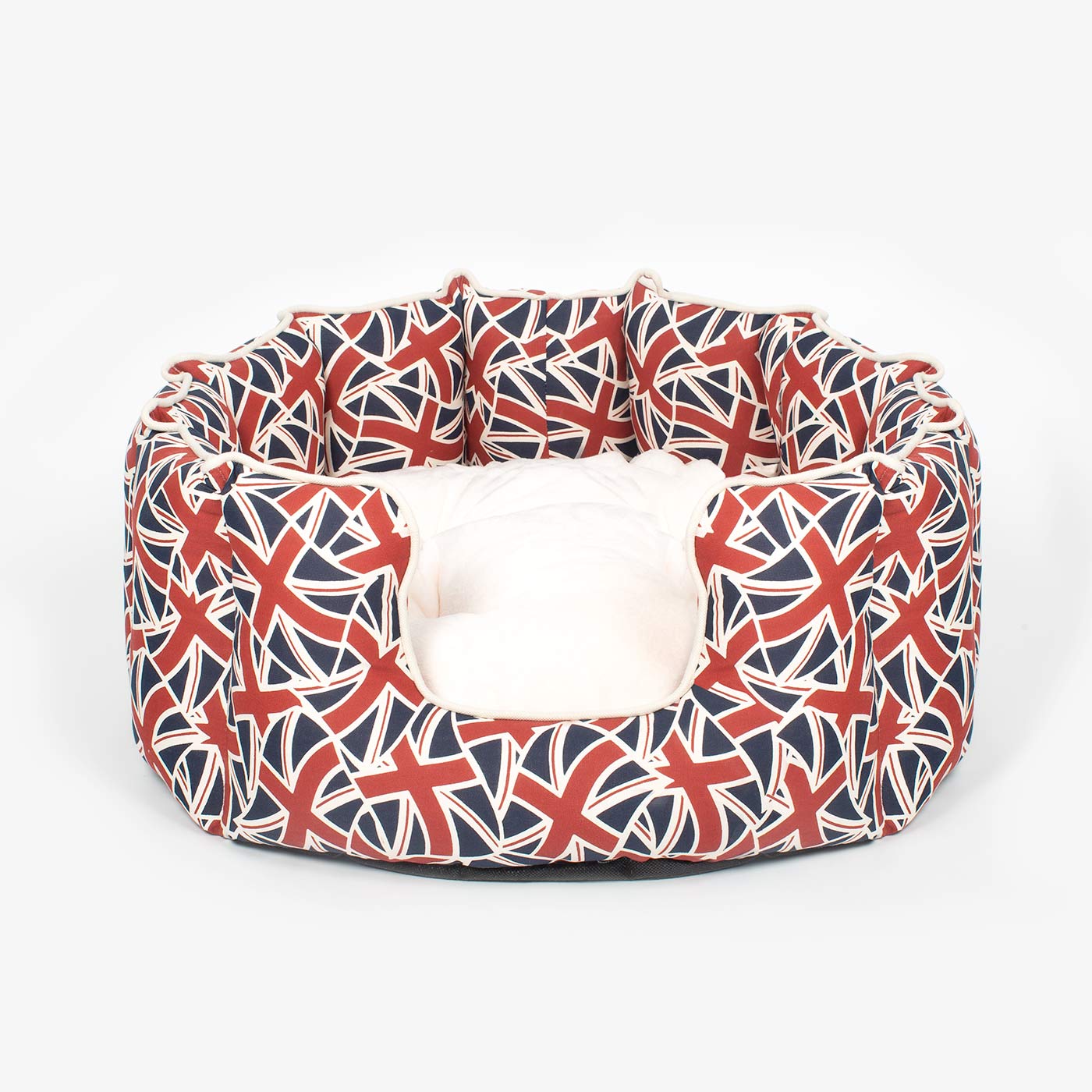 Union Jack High Wall Bed For Dogs by Lords & Labradors