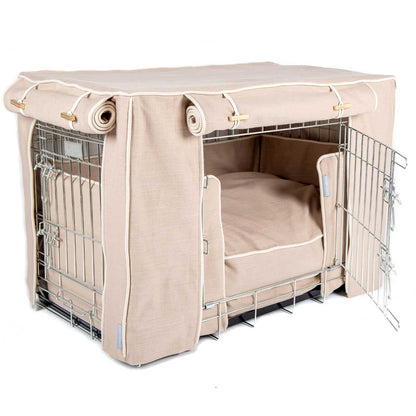 Luxury Heavy Duty Dog Cage, In Stunning Savanna Oatmeal Cage Set, The Perfect Dog Cage Set For Building The Ultimate Pet Den! Dog Cage Cover Available To Personalize at Lords & Labradors US