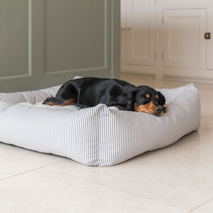 Box Bed For Dogs in Spots & Stripes by Lords & Labradors