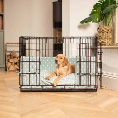 Luxury Black Dog Cage Set With Bumper, The Perfect Dog Crate For The Ultimate Naptime, Available Now at Lords & Labradors US
