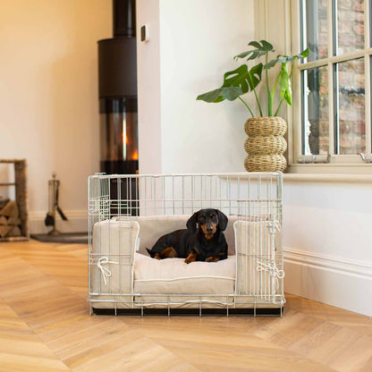 Dog Cage Bumper in Savanna Oatmeal by Lords & Labradors