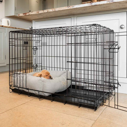 [color:savanna stone]  Cozy & Calm Puppy Cage Bed, The Perfect Dog Cage Accessory For The Ultimate Dog Den! In Stunning Savanna Stone! Available Now at Lords & Labradors US