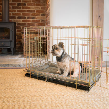 Luxury Dog Cage Maze Mat, in Forest. Padded For Extra Comfort And Compatible With Lords & Labradors Metal Dog Cage, Available Now at Lords and Labradors US