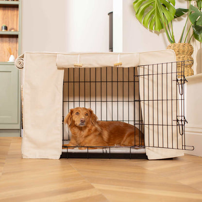 Dog Crate Cover In Savanna Bone by Lords & Labradors