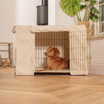 Dog Crate Cover In Savanna Bone by Lords & Labradors