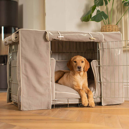 Dog Cage Set in Savanna Stone by Lords & Labradors