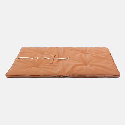 Lords & Labradors Travel Mat in Ember Rhino Faux Leather