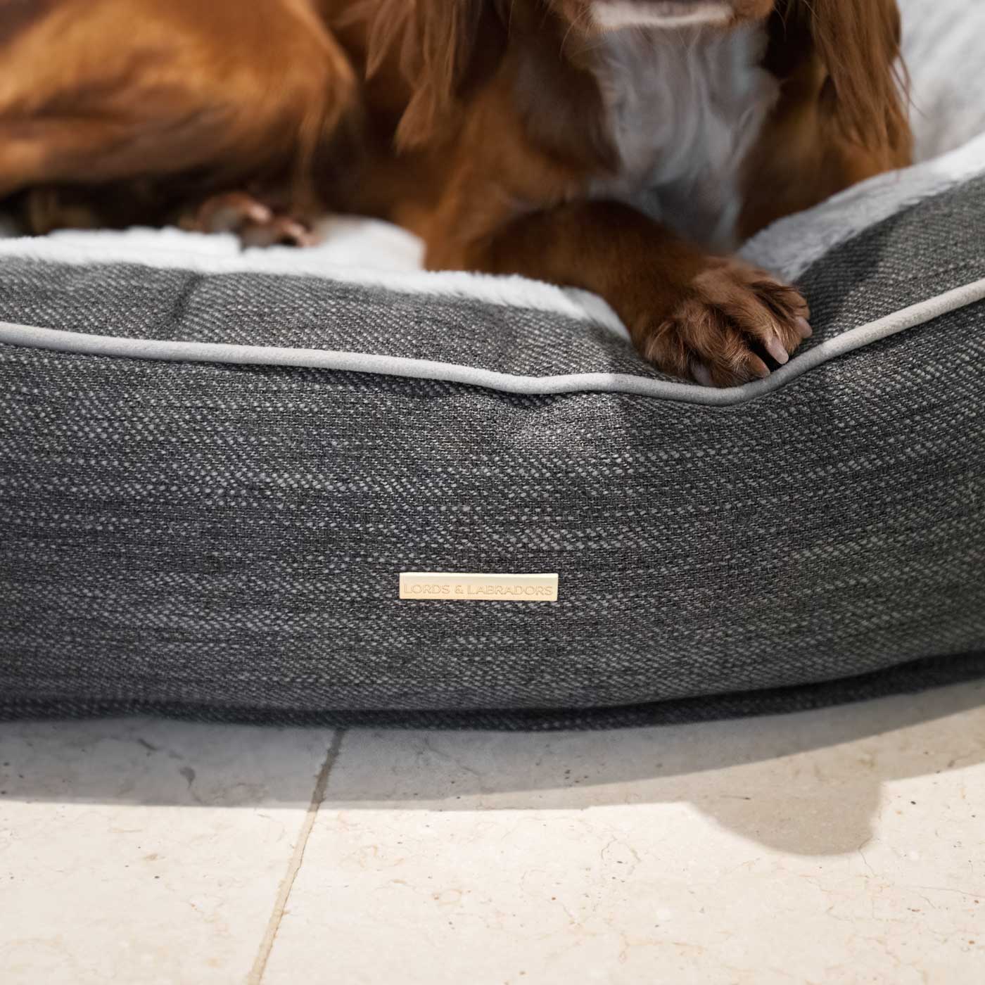 Discover Our Luxurious “The Nest” Dog Bed, Crafted Using Soft, Plush Fabric For Extra Comfort! Bringing Your Canine Companion The Perfect Bed For Dogs To Curl Up To! Available Now at Lords & Labradors US