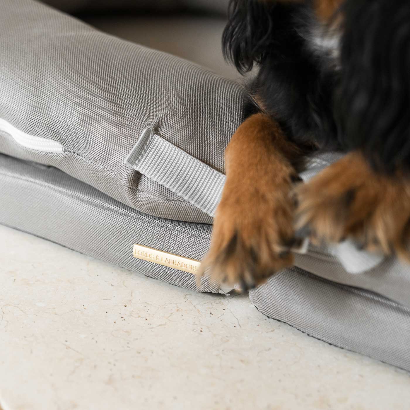 Discover Our Luxurious “The Ultimate Capsule” Dog Travel Bed, Crafted To Deliver A Non-Slip Base & Breathable Mesh Fabric For Extra Comfort! Bringing Your Canine Companion, The Perfect Travel Bed For Dogs To Curl Up To! Available Now at Lords & Labradors US