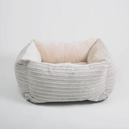 [color:light grey plush] Super Soft, Plush Fabric Essentials Box Bed For Dogs, A Luxury Dog Bed Made Using Sherpa/Fleece To Bring The Perfect Pet Bed For The Ultimate Nap Time! Available Now at Lords & Labradors US