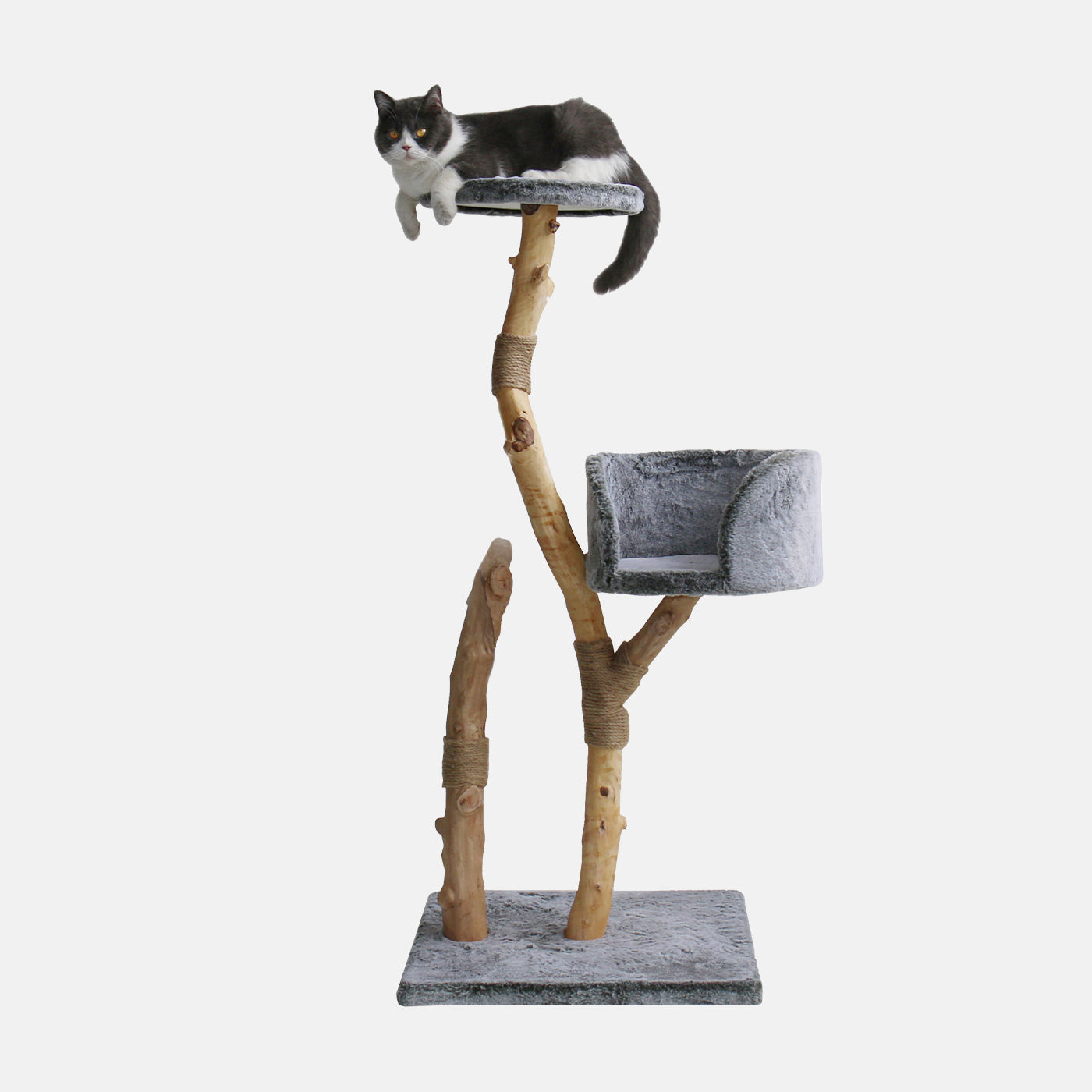 Discover our Luxury Back to Nature The Trio Cat Scratch Post. Features High Sided Cozy Platforms For Kittens and Cats To Rest, Made From Thick Natural Wood Perfect For Scratching! Available Now at Lords & Labradors US