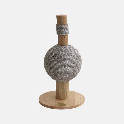 Discover Luxury For Cats & Kittens With The Perfect Cat Scratch Post! Crafted Using Durable Wood And Featuring Sisal Ball Which Adds An Extra Texture For Scratching! Available Now at Lords & Labradors    
