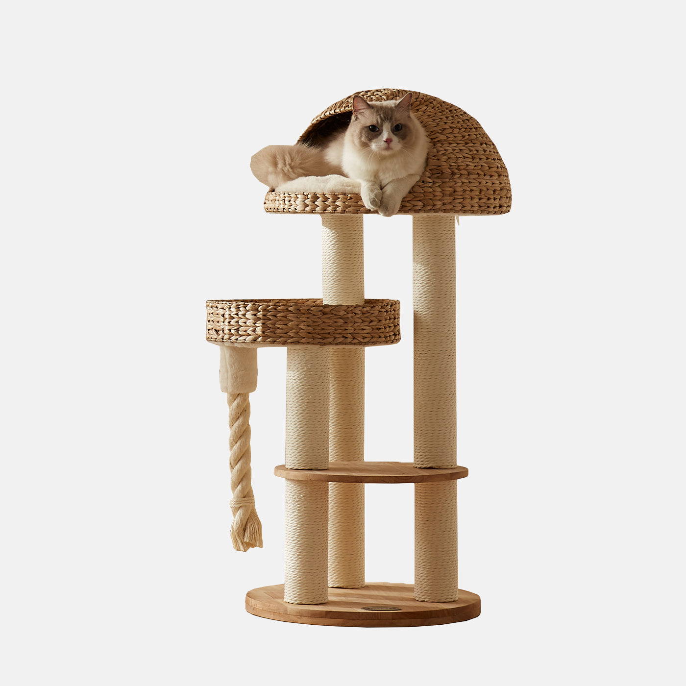 Discover our Luxury Helsinki The Dome Cat Tree. The Perfect Cat Tree For The Ultimate Cat Fun! Featuring Three Scratch Posts, Complete With A Beautiful Wicker & Dome Design! Available Now at Lords & Labradors US