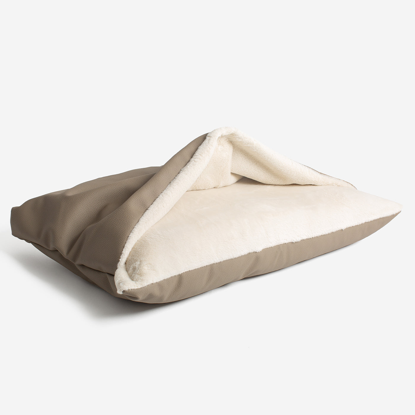 Discover The Perfect Burrow For Your Pet, Our Stunning Sleepy Burrow Dog Beds In Rhino Camel, Is The Perfect Bed Choice For Your Pet, Available Now at Lords & Labradors US