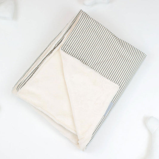 [color:regency stripe] Super Soft Sherpa & Teddy Fleece Lining, Our Luxury Cat & Kitten Blanket In Stunning Regency Stripe I The Perfect Cat Bed Accessory! Available Now at Lords & Labradors US