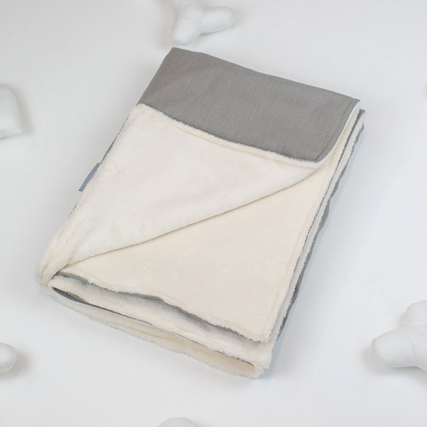 [color:savanna stone] Super Soft Sherpa & Teddy Fleece Lining, Our Luxury Cat & Kitten Blanket In Stunning Savanna Stone The Perfect Cat Bed Accessory! Available To Personalize at Lords & Labradors US
