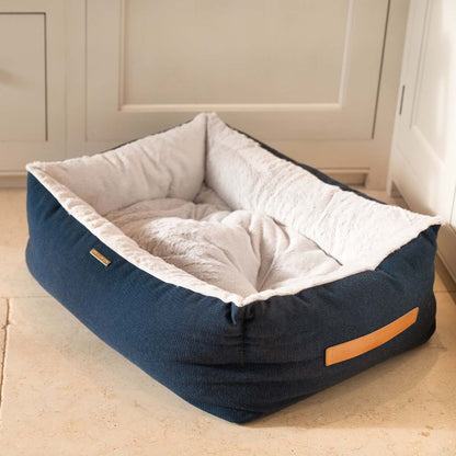 Lords & Labradors Essentials Twill Box Bed Denim