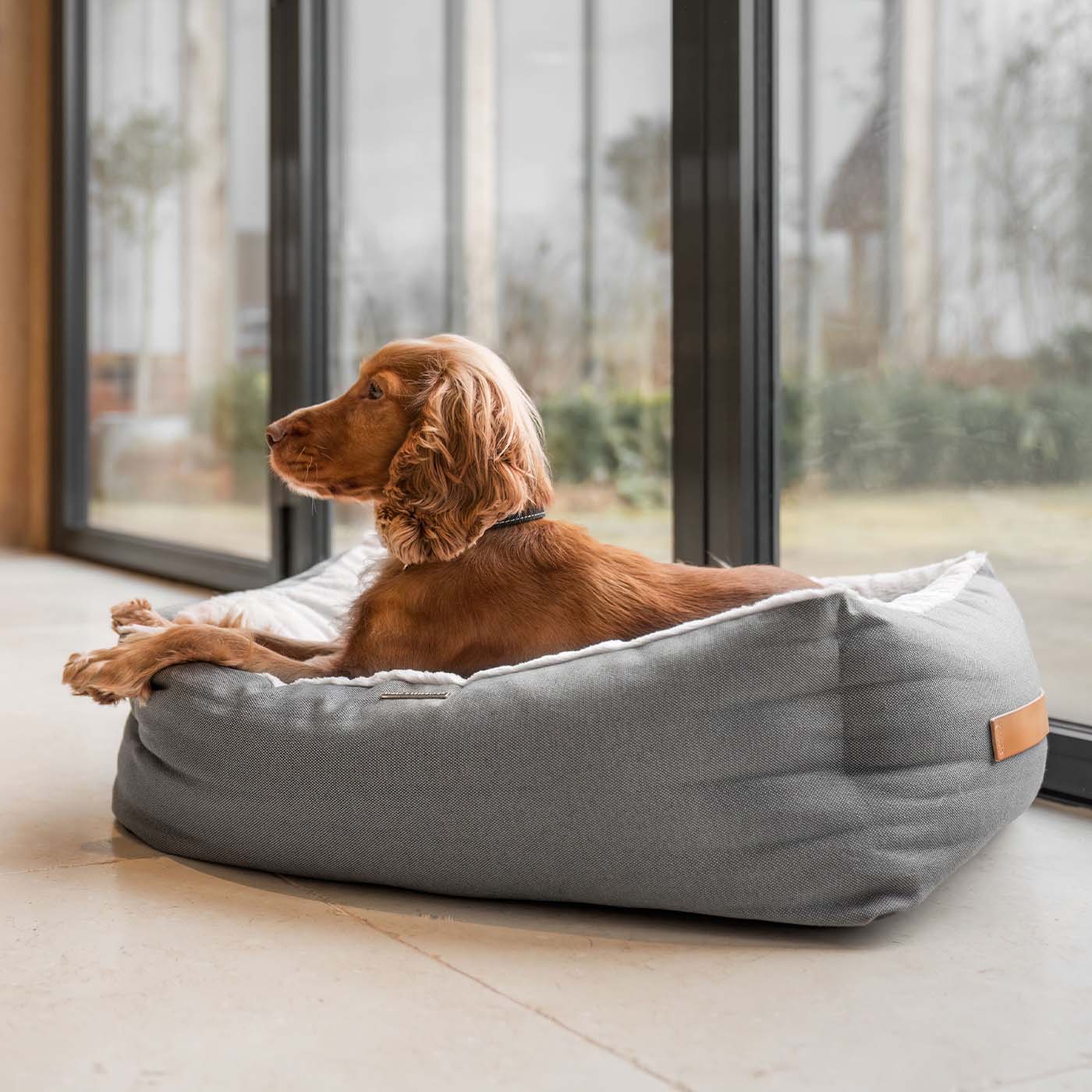 Lords & Labradors Essentials Twill Box Bed Slate