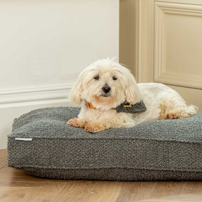 [color:granite boucle] Luxury Dog Cage Cushion, Granite Bouclé Cage Cushion Cover The Perfect Dog Cage Accessory, Available Now at Lords & Labradors US