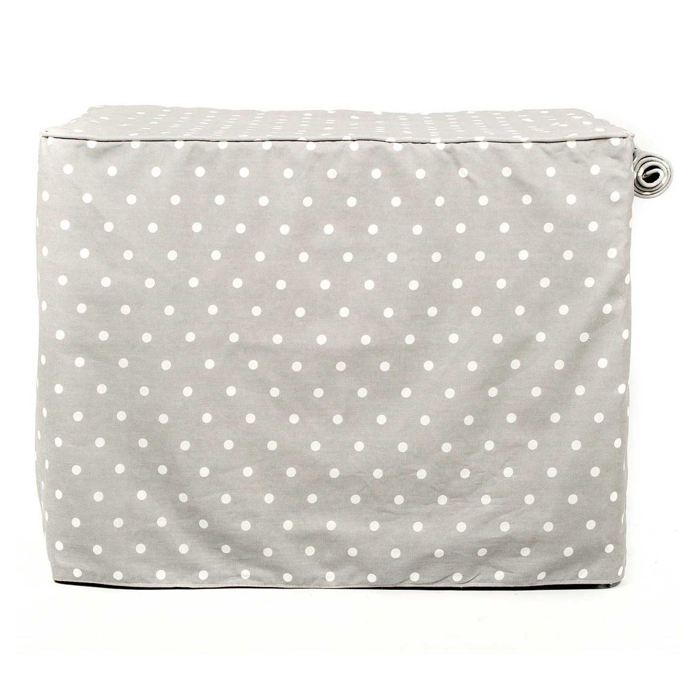 Dog Crate Cover Grey Spot Cotton by Lords & Labradors