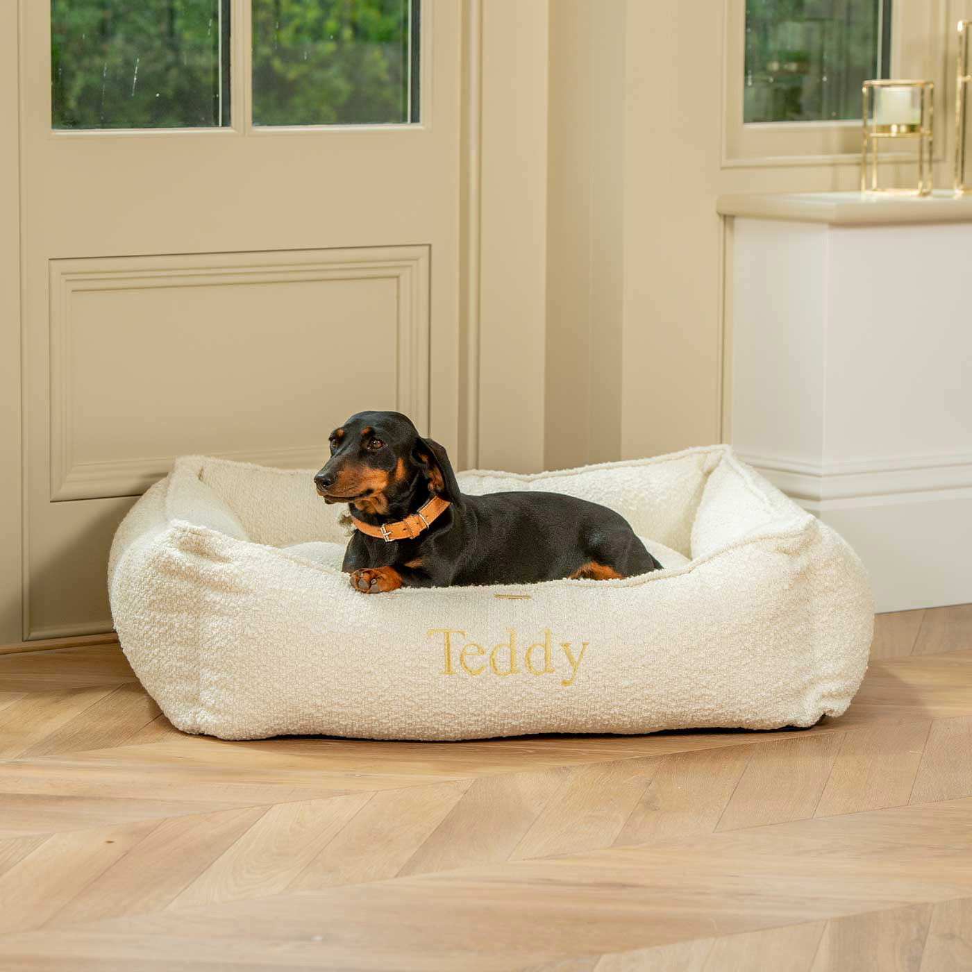 Bouclé Box Bed For Dogs